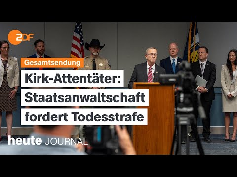 heute journal from 16.09.25 Kirk assassin charged, Israel's ground offensive and pharmacist deaths