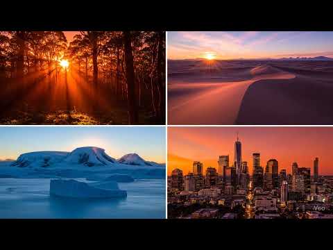 Sunset Symphony Four Worlds