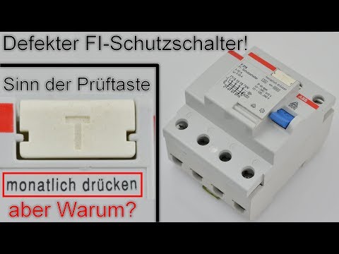 Danger to life due to defective residual current device - the purpose of the test button on the RCD