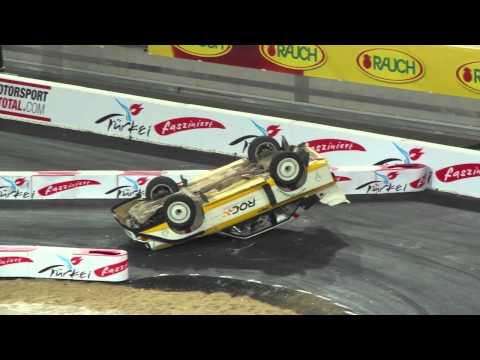 Michelle Mouton rolls Audi Sport Quattro S1 - Car Roll at Race of Champions (RoC)