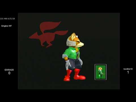 GSS 86 SSBM - GWM420 (Falco, Fox) vs. bonfire10 (Sheik) - Melee WF