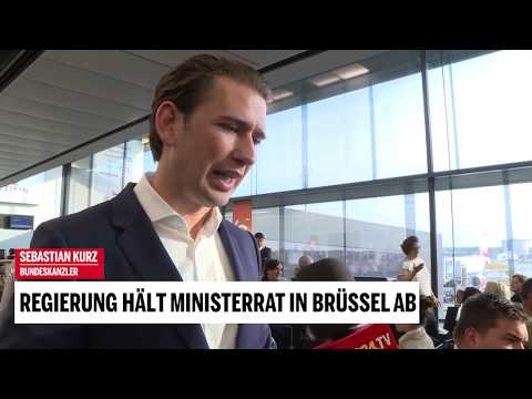 Ministerrat in Brüssel: Interview mit Kurz