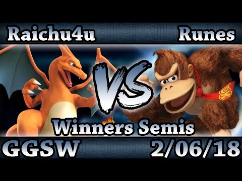 GGSW 70 - Raichu4u (Charizard) Vs. Runes (Donkey Kong) Smash Wii U Winners Semis - Smash 4