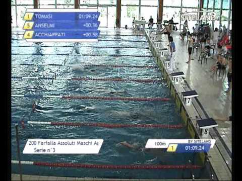 Serie 3 dei 200 Farfalla  Assoluti M Agonisti - 7 Meeting City of Lignano