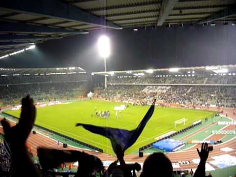 Sfeerbeeld einde finale Beker 2010 Cercle Brugge-AA Gent