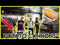 SHOOTING POTATO CANNONS IN ABANDONED WAREHOUSE Illegal