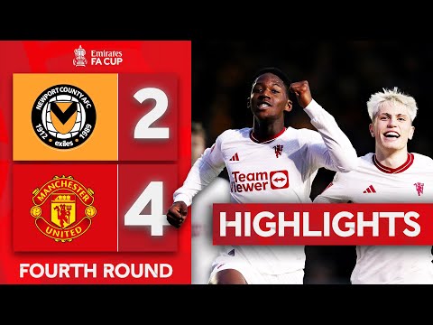 Mainoo Scores First United Goal! | Newport County 2-4 Manchester United | Emirates FA Cup 2023-24