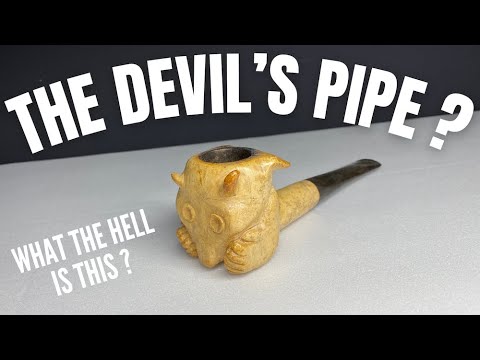 Weird Meerschaum Pipe - Let's Summons a Demon - Happy Halloween - Samhain Mystery