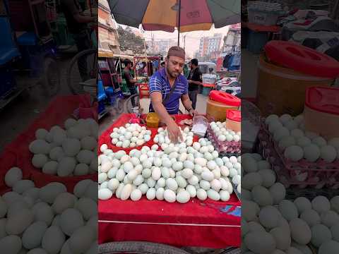 Most Popular Boiled Egg with Spicy Masala and Chutney - Healthy Street Food #shorts
