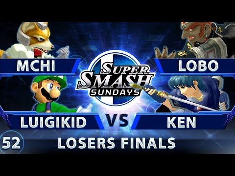 SSS 52 - Mchi & LuigiKid vs. Lobo & Ken - SSBM Losers Finals - Smash Melee