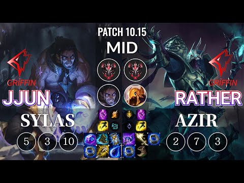GRF jjun Sylas vs GRF Rather Azir Mid - KR Patch 10.15