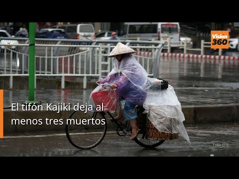 El tifón Kajiki deja al menos tres muertos