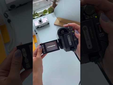 testing a vintage sony handycam 📹 #handycam #camcorder #vhstapes