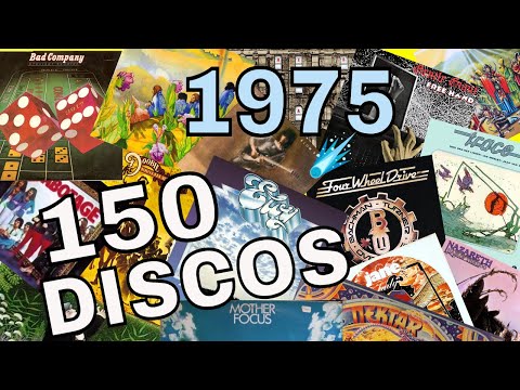 150 DISCOS DE VINIL LANÇADOS EM 1975. UM CATÁLOGO INCRÍVEL DE ÁLBUNS MUSICAIS INTERNACIONAIS