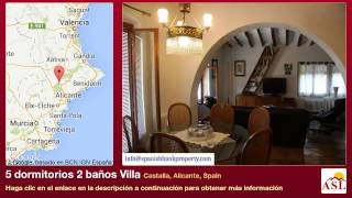 preview picture of video '5 dormitorios 2 baños Villa se Vende en Castalla, Alicante, Spain'