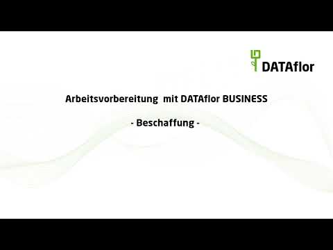 Beschaffung und Einkauf mit DATAflor BUSINESS