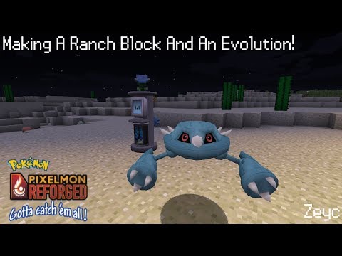 Making A Ranch Block And An Evolution! Gotta Catch 'Em All Pixelmon Minecraft#35