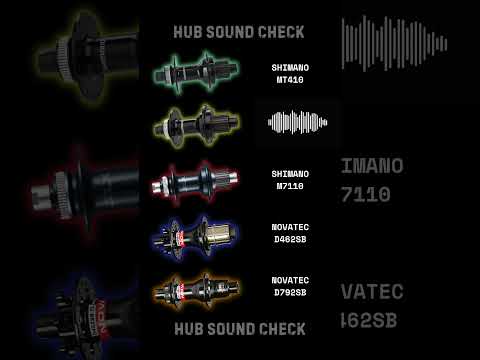 Shimano VS Novatec Hub Sound Check 🔊 Shimano MT410 - MT510 - M7110 -Novatec D462SB - Novatec D792SB