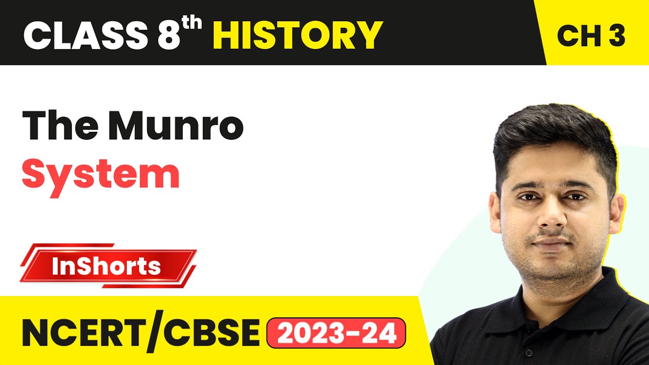 The Munro System | Class 8 History Chapter 3 | Ruling the Countryside