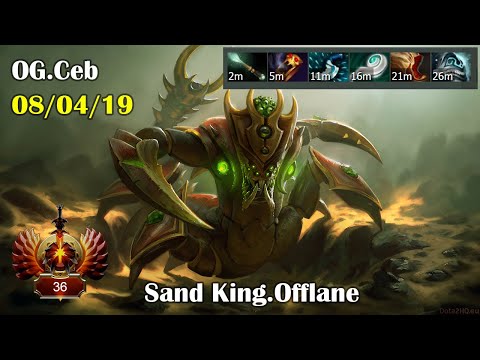 Dota 2 Pro Replay | Offlane | Sand King [OG.Ceb] | ~8123mmr | 7.26c
