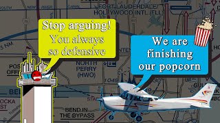 INTENSE ARGUMENT between ATC and Instructor in Florida!