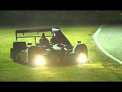 ALMS, Road Atlanta 2011 - Dyson Mazda LMP1, LMPC accident, and yelow flag