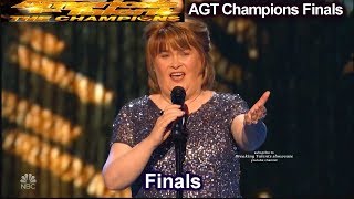 Susan Boyle sings I Dreamed a Dream Simon Gets Nostalgic | America&#39;s Got Talent Champions Finals AGT