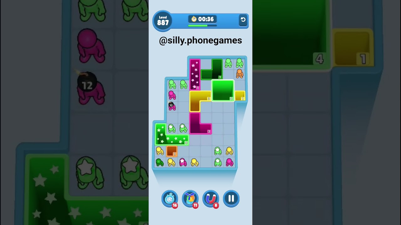 Drop Away Level 887 Walkthrough Solution