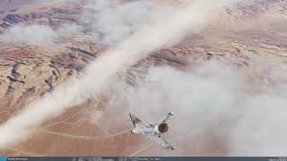 DCS World M-2000C vs 2 F/A-18-C ACM Dogfight