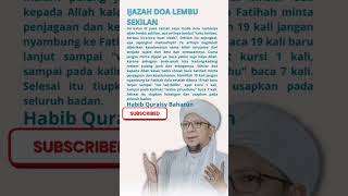 Download lagu Ijazah Doa Lembu Sekilan dari Habib Quraisy Baharun #waliallah #ulamaindonesia mp3