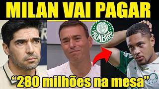 SAIU AGORA!! RIZEK COMENTA VITOR ROQUE NO MILAN E PALMEIRAS VAI RENOVAR COM ABEL FERREIRA