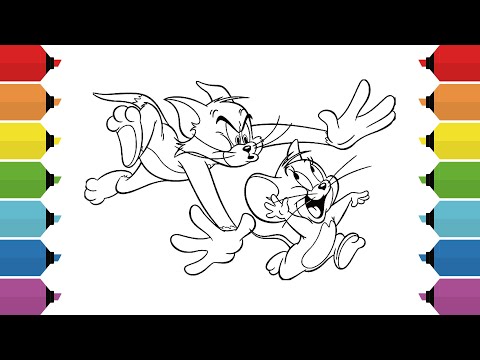 Tom and Jerry Coloring Page | Coloring BOO