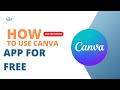 how to use canva for free