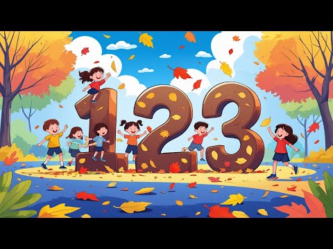 Numbers 1-9 Flashcards | Autumn Counting Song for Kids | Fun with Mushrooms, Pumpkins, and More