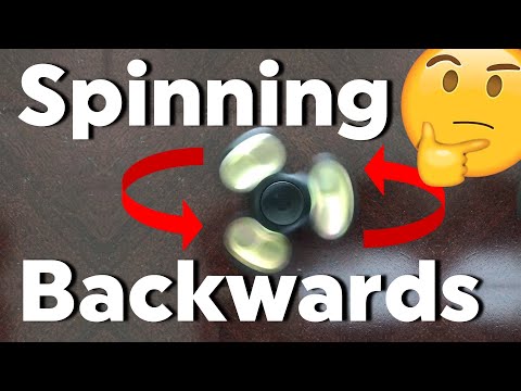 Wagon Wheel Effect - Fidget Spinner Spinning Backwards 4K