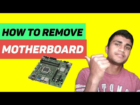 How to remove motherboard in desktop pc computer  hp dc 5850