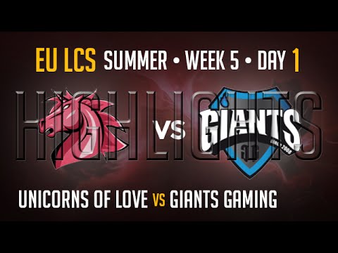Unicorns of Love vs Giants HIGHLIGHTS | Week 5 EU LCS Summer Split 2015 S5 | UOL vs GIA W5