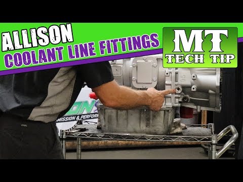 Allison 1000-2000 Coolant Line Fittings
