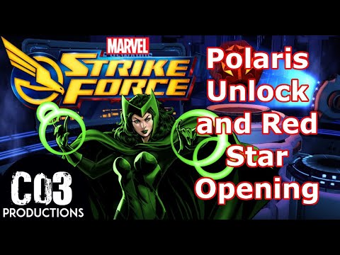Polaris Unlock and Red Star Opening - Marvel Strike Force - MSF