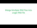 Merge Multiple RINEX Files Into One Single RINEX File