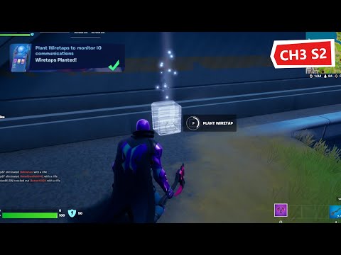 Plant Wiretaps to monitor IO communications in Fortnite Week 5 Resistance Quest.