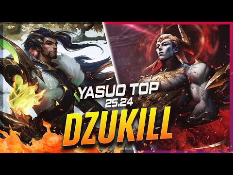 Dzukill - Yasuo vs Zaahen TOP #5 Patch 25.24 - Yasuo Gameplay