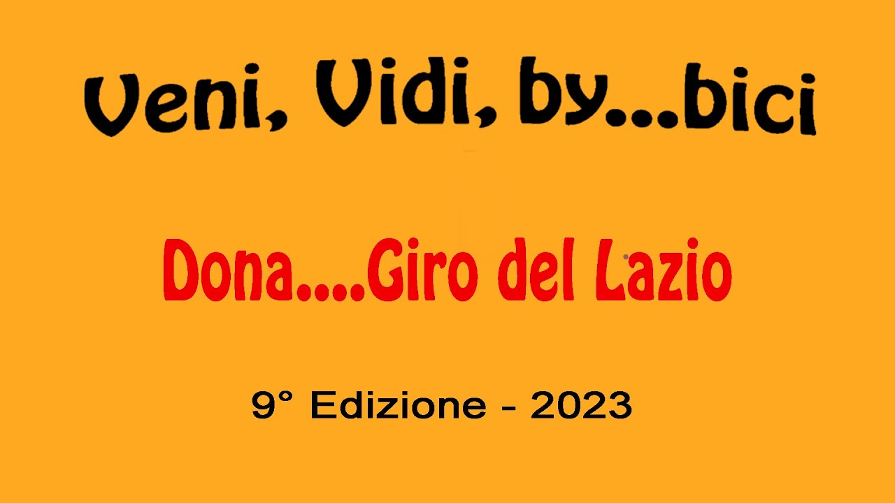 Veni, Vidi, by…Bici 2023