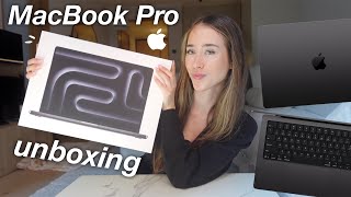 MacBook Pro Unboxing + Setup | M4 Pro chip, 16 inch, space black