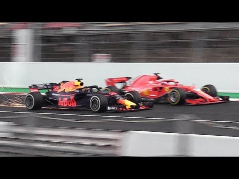 Formula 1 (F1) 2018 Sound & Action from Day 2 of Pre-Season Winter Tests!