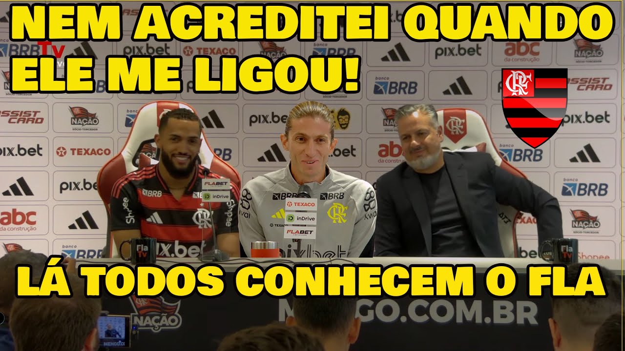 COLETIVA DE JUNINHO NO FLAMENGO! ESTOU PREPARADO PARA SER CAMPEÃO COM FLAMENGO!