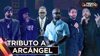 Download lagu J Balvin, Jhayco, Jay Wheeler, Mora, Sech y Eladio Carrión en tributo a Arcángel | Premio Lo Nuestro mp3
