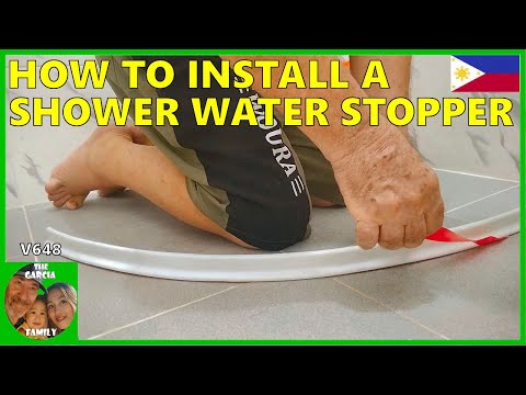 FOREIGNER BUILDING A CHEAP HOUSE IN THE PHILIPPINES - HOW TO INSTALL A SHOWER WATER STOPPER