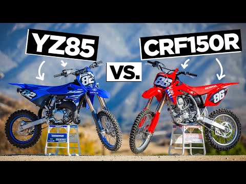 Mini Testers Review: Yamaha YZ85 vs Honda CRF150 – 2-Stroke vs 4-Stroke