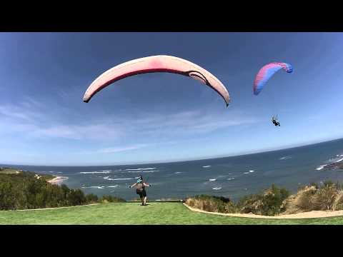 141123 Paragliding Flinders Golf Course Victoria Australia